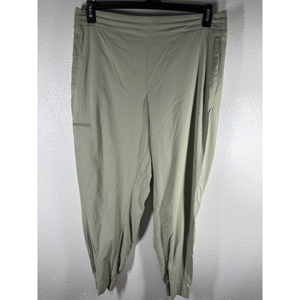 Columbia Jogger Pants Women L Green Pleasant Creek Outdoor Hiking Joggers 6953
